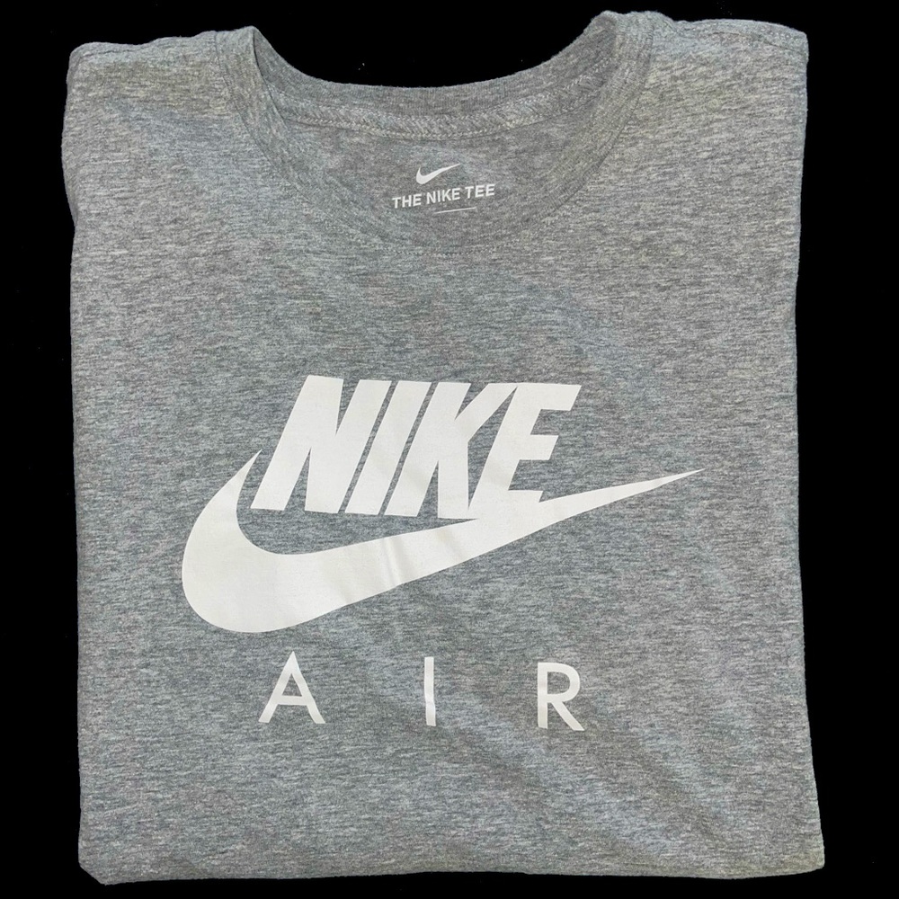 Gray Nike logo T-Shirt